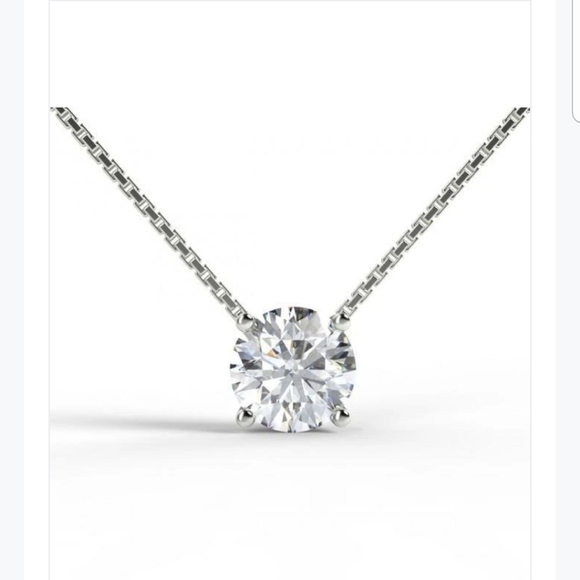 NEW 925 Sterling Silver Lab Diamond Pendant Earring Set Chic Fashion Necklace - Picture 5 of 9